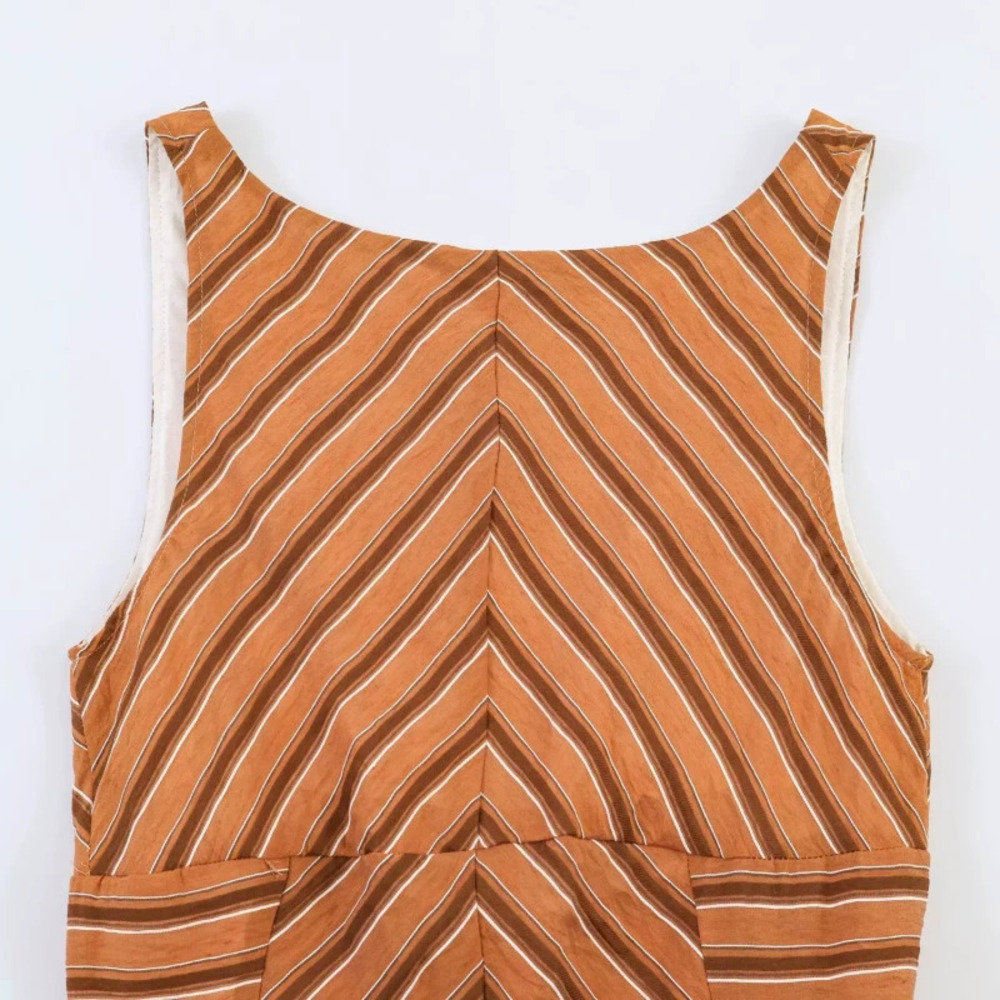 ZARA Sexy Backless Tie Low Cut Vacation Dress